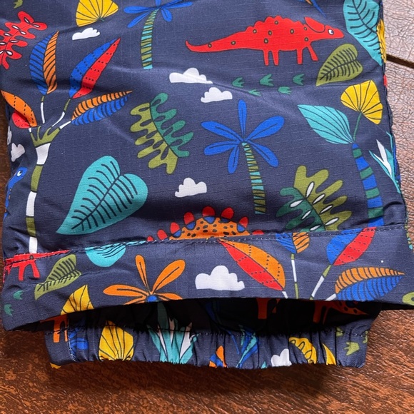 NWT 3t 4t 4 5t 5 rainbow dinosaurs winter snow pants bibs suit childrens place - Picture 3 of 5